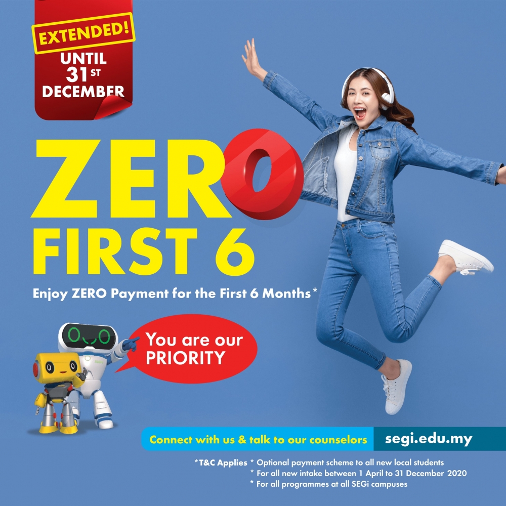 EXTENSION OF ZERO FIRST 6 CAMPAIGN UNTIL 31 DECEMBER 2020
