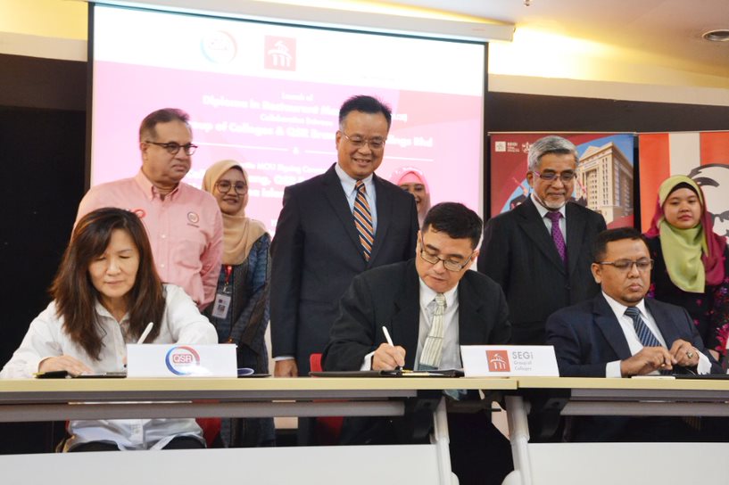 SEGi LAUNCHES FIRST EVER 2u2i DIPLOMA PROGRAMME IN RESTAURANT MANAGEMENT IN PARTNERSHIP WITH QSR BRANDS