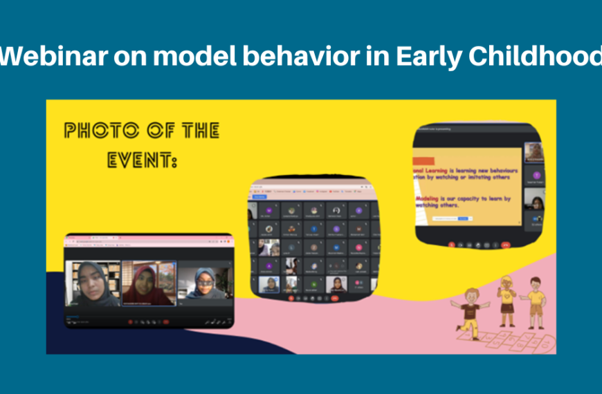 Webinar tentang tingkah laku model dalam Kanak-kanak Awal