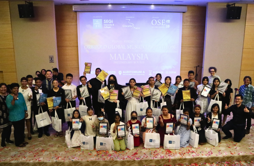 Universiti SEGi Menempati Peringkat Utama dalam Pertandingan Muzik Berprestij