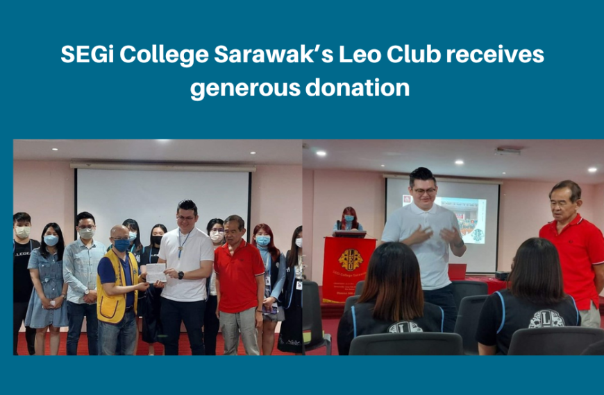 Kelab Leo Kolej SEGi Sarawak menerima sumbangan yang banyak