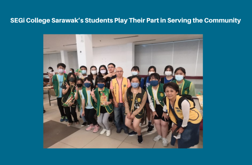 Pelajar SEGi College Sarawak memainkan peranan mereka dalam berkhidmat kepada masyarakat