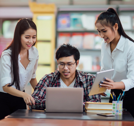 Education faculty working with students at SEGi University and Colleges