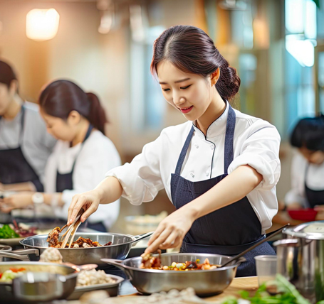 Hospitality and Tourism students in hands on training at SEGi University and Colleges