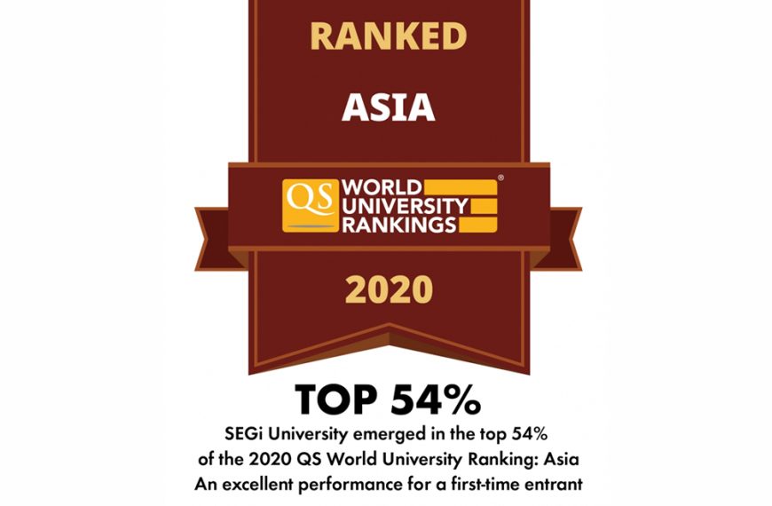 世纪大学首次列入2020年qs亚洲大学排名,名列前54%