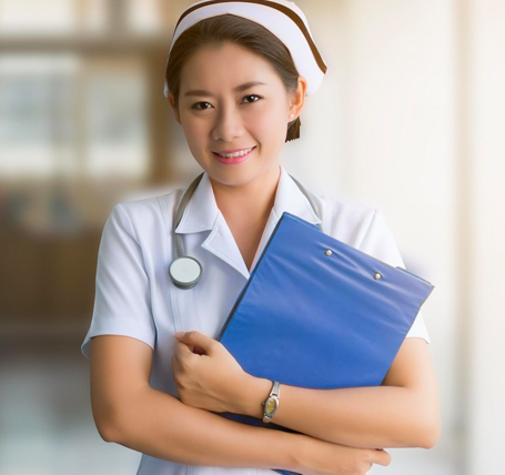 Nursing faculty working with students at SEGi University and Colleges
